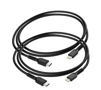 GALVANOX iPhone Charger Fast Charging Cord, USB-C to Lightning Cable (Apple MFi Certified) 3FT Fast Charging Cord (2 Pack) for iPhone 11/12/13 Pro Max (Black)