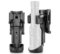 Galvanox K8-Series Tactical Flashlight Holster, Heavy-Duty Belt Clip with 360 Rotation, Easy-Lock Detachable Holder, Ultra Durable Nylon Polymer for Police, Security and Hunting [Fits 2" Duty Belts]
