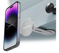GALVANOX Magnetic Phone Holder, Fold-Away Swivel Stand Compatible with MagSafe for iPhone 12, 13, 14, 15, 16 Pro Max | Bedroom Nightstand, Desk, Kitchen and More (Low Profile Sidemount/Under-Mount)