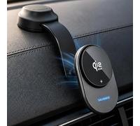 Galvanox Magnetic Wireless Car Charger Mount for Samsung Galaxy Phones, Qi2.2 25W Fast Charging (Compatible with MagSafe), Flexible Low-Profile Suction Dashboard Mount with 45W USB-C Adapter