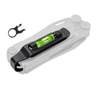 Galvanox Pocket Clip for Leatherman with Built-in Level and Quick Release Lanyard Ring, Fits Charge/Wave/Surge Multitool Models and more, Durable Carbon Steel (Black)