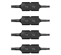 Galvanox Torx T6 / T8 Double Sided Replacement Bits for Leatherman Multi-Tools (4 Pack)