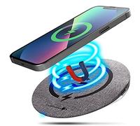 Galvanox Wireless Charger MagSafe Compatible with iPhone 15/14/13 Charging Qi Pad with Power Cable, 15W Fast Charge Compatible for iPhone 11/12/13/14/Pro Max (No AC Adapter) Space Gray