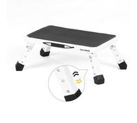 Galvaran 3 Levels Adjustable Folding Step Stool, Heavy Duty Small Foldable Stepping Stool with handle, Idea for Bathroom, Kitchen, Garage, Caravan and Foot Stool Desk Office Work