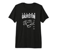 Galveston Island Texas Sea Turtle Nautical Aquatic Gulf Coas Premium T-Shirt