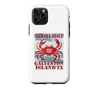 GALVESTON ISLAND TEXAS STEWAR BEACH WEATHERED NAUTICAL CRAB Case for iPhone 11 Pro