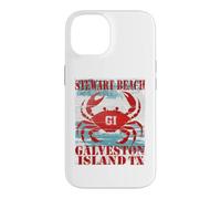 GALVESTON ISLAND TEXAS STEWAR BEACH WEATHERED NAUTICAL CRAB Case for iPhone 14