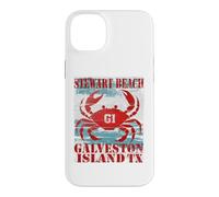 GALVESTON ISLAND TEXAS STEWAR BEACH WEATHERED NAUTICAL CRAB Case for iPhone 14 Plus
