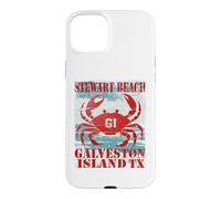 GALVESTON ISLAND TEXAS STEWAR BEACH WEATHERED NAUTICAL CRAB Case for iPhone 15 Plus