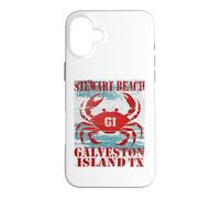 GALVESTON ISLAND TEXAS STEWAR BEACH WEATHERED NAUTICAL CRAB Case for iPhone 16 Plus