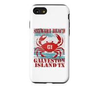 GALVESTON ISLAND TEXAS STEWAR BEACH WEATHERED NAUTICAL CRAB Case for iPhone SE (2020) / 7/8