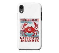 GALVESTON ISLAND TEXAS STEWAR BEACH WEATHERED NAUTICAL CRAB Case for iPhone XR