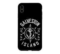 Galveston Island Texas Vintage Compass Rose Anchor Case for iPhone XS Max