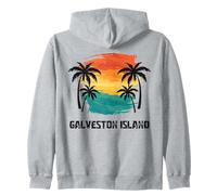 Galveston Island Travel, Texas USA Tourist Summer Vacation Zip Hoodie