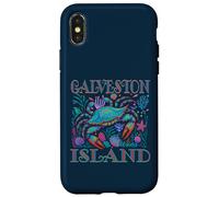 GALVESTON ISLAND TX BLUE CRAB SUMMER BEACH VACATION Case for iPhone X/XS