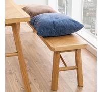galveston wooden rectangular dining bench in matt oak