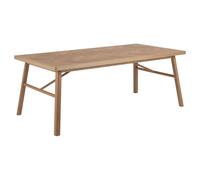 galveston wooden rectangular dining table in matt oak