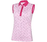 GALVIN GREEN 2026 MIA LADIES SHORT SLEEVE GOLF SHIRT - PINK / FUCHSIA
