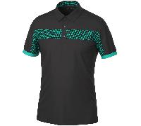 GALVIN GREEN MILLS GOLF POLO SHIRT - BLACK / ATLANTIS
