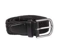 Galvin Green Wave Elastic Braided Belt Black 105