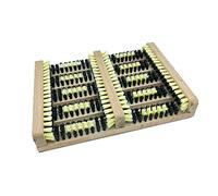 Galvog® Boot Scraper Wooden Rub Mat Outdoors | All Weather Heavy Duty Shoe Scrubber Brushes Garden Kitchen Patio Carpet Doormats | Extra Wide Boot Buddy Mud Snow Scrubbing Cleaner