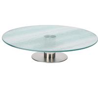 Galvog® Rotating Turntable Serving Tray | Revolving Cake Display Platter 30cm | Round Cake Cup Cake Decorating Stand