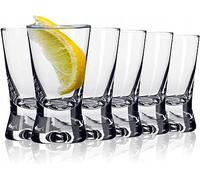 Galvog® Shot Glasses 25ml | Set of 12 Shot Glasses Durable Heavy Base Shot Glass for Parties - Reusable Clear Vodka Glasses for Spirits Alcohol Tequila