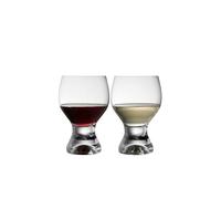 Galway Crystal 'Elegance' Footed Tasting Glass Pair in Clear Galway Crystal Clear