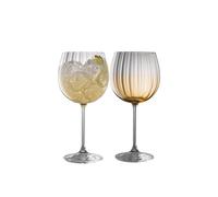 Galway Crystal Erne' Amber Gin & Tonic Set Of 2 In Clear Clear One Size