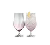 Galway Crystal Erne' Amethyst Beer/cocktail Set Of 2 In Clear Clear One Size