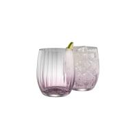 Galway Crystal Erne' Amethyst Tumbler Set Of 2 In Clear Clear One Size