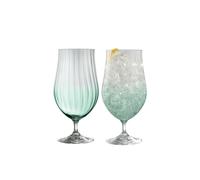 Erne' Aqua Beer/Cocktail Set of 4 Galway Crystal Clear One Size