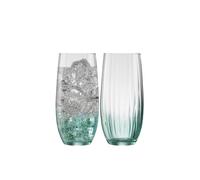 Galway Crystal Erne' Aqua Hi-Ball Set Of 2 In Clear Clear One Size