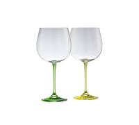 Galway Crystal 'Gin & Tonic' Pair Lemon & Lime in Clear Galway Crystal Clear