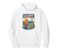 Galway Ireland Coastal Sailing Travel Graphic Pullover Hoodie