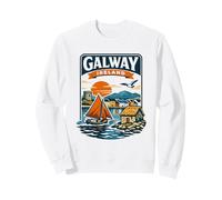 Galway Ireland Coastal Sailing Travel Graphic Sweatshirt
