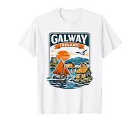 Galway Ireland Coastal Sailing Travel Graphic T-Shirt