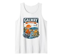 Galway Ireland Coastal Sailing Travel Graphic Tank Top