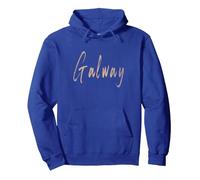 Galway Ireland Vintage elegant design Pullover Hoodie, Adult Unisex, Royal Blue, Small