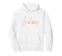 Galway Ireland Vintage elegant design Pullover Hoodie, Adult Unisex, White, Small
