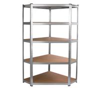 Heavy Duty Metal Corner Racking Garage Shelving 5 Tier Galwix Galvanised Steel