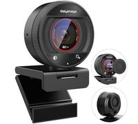 Galyimage 4K PC Webcam, PDAF Auto Focus, 1080P@60fps, Dual Noise Cancelling Mics, 8X Digital Zoom 73° FOV, Privacy Cover Plug&Play Web Camera for PC Computer Windows Mac Zoom Teams Twitch Google Meet