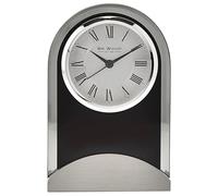 GAM Mantel Clock Arched Glass & Aluminium Base with Mirrored Finish - Quartz Movement, Desk Decoration Clock Living Room Mantel Clock Office, Decor Vintage Living Room Decor