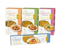 Gam’s Protein Pasta Mixed Case x4. Spaghetti x1, Filini x1, Fusilli x1, Penne x1. High Protein Dried Durum Wheat & Lupine Flour Pasta with Low Glycaemic Index