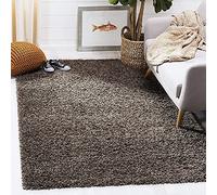 GAM Shaggy Rug for Bedroom - Modern Bedroom Rug, Soft Living Room Rug, Rectangular Non-Slip Faux Fur Rug, Thick Pile Carpet Safe for Babies, Non-Shedding Area Rug - Taupe 160 X 230cm (5.5ft X 7.5ft)