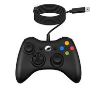 Gam3Gear Compatible Wired USB Game Pad Controller Joypad for Microsoft Xbox 360 Slim Windows PC Black