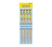GAMAGO Peanuts Cast Bamboo Chopsticks Set - 4 Pair of Adorably Cute Reusable Chop-Sticks - Easy Grip, Lightweight, Durable, 9.25 Inches