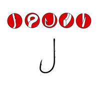 Gamakatsu LS-5213N Worm Hook for Sea and Eel Fishing, Size 4