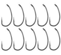 Gamakatsu Snagger Hook - 10 Carp Hooks for Carp & Coarse Fishing, Fishing Hooks for Carp Fishing, Single Hooks, Eye Hooks, Size: 8