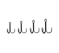 Gamakatsu Treble Hooks 13 / nickel & brown / 10pcs per pack